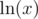 log(x) 为正的条件